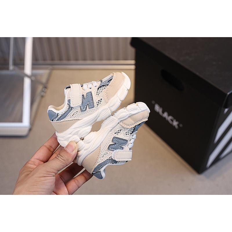 Summer new baby shoes boys' breathable single mesh shoes toddlers girls' dad shoes soft sole non-slip walking shoes