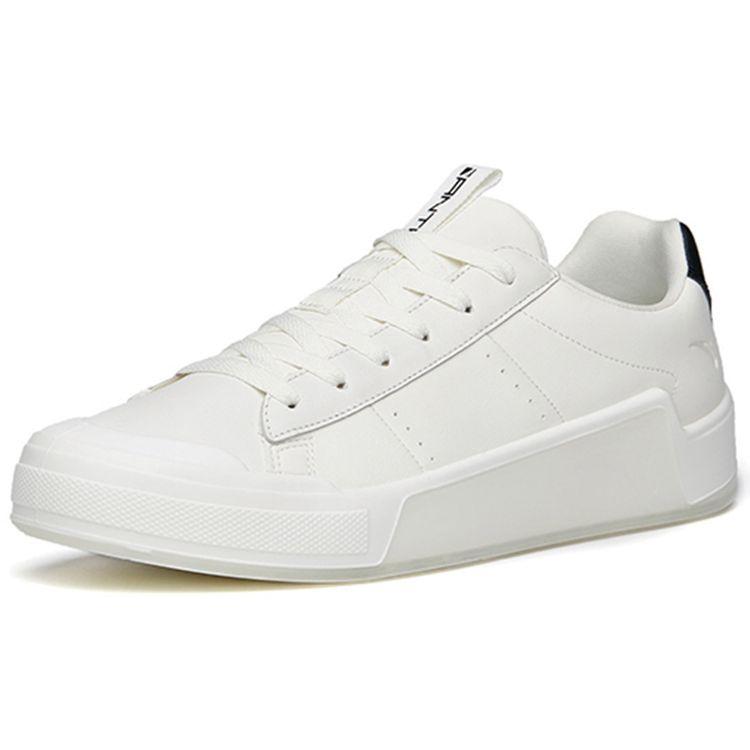 Anta Lightweight Breathable Low-Top Skate Shoes Men Sneakers White Black 112148072-1