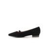 Daks Women S Flat ShoeS 2cm Dlf308 Black