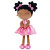 Plush Toys Girl Gifts Baby Girl Plush Doll for Baby's First Birthday Gift Curly Girl Glitter Series 30 Cm Rose Red