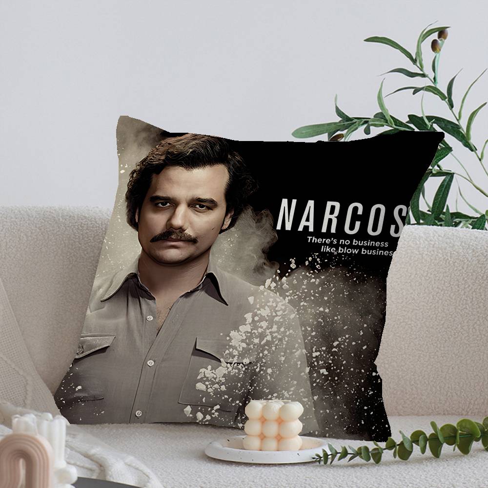 TV Series N-Narcos Cushion Cover Pillowcase Upholstery Sofa Throw Pillow Home Decor Pillowcas