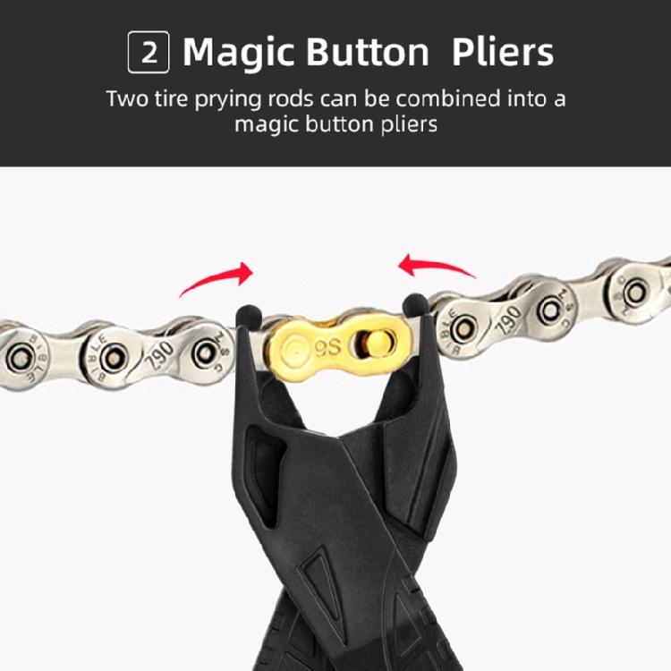 Bicycles Chain Hook and Tire Levers Combo Tool Bike Tire Pry Bar Removal Tool