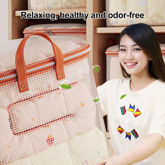 Extra Large Waterproof Quilt Storage Bag with Handles Transparent PVC Moving Bag Clear Viewing Bedroom Organizer
