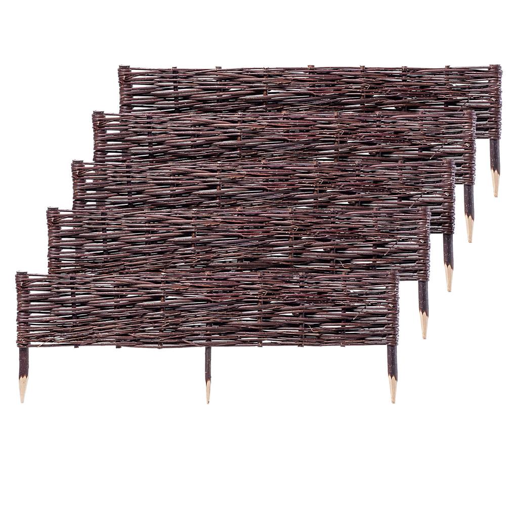 KADAX Wicker Palisade Fence Fence Edging