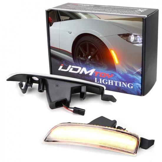 

JDM Clear Lens Amber Full LED Front Side Marker Lights For 16+ Mazda MX5 Miata