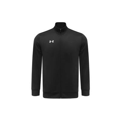 Giacca Sportiva in Maglia da Allenamento con Collo Alto e Logo da Uomo Capo Esterno Nero 21500437-001