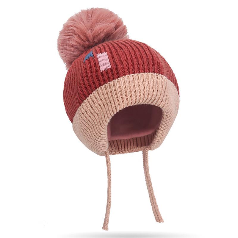 

ZhenYueQi Kids Winter Knitted Hat with Pom-Pom One Size