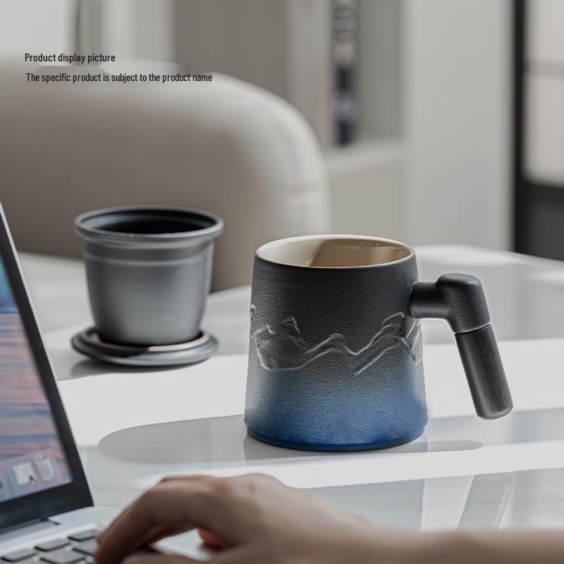 Chaxun Gradient Ceramic Tea Infuser Mug