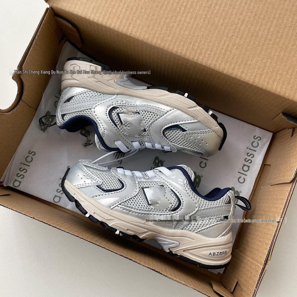 Pantofi de alergare NB530 cu bandă elastică și plasă pentru copii, băieți și fete