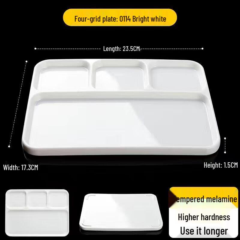 Melamine Divided Dipping Sauce Plate Set