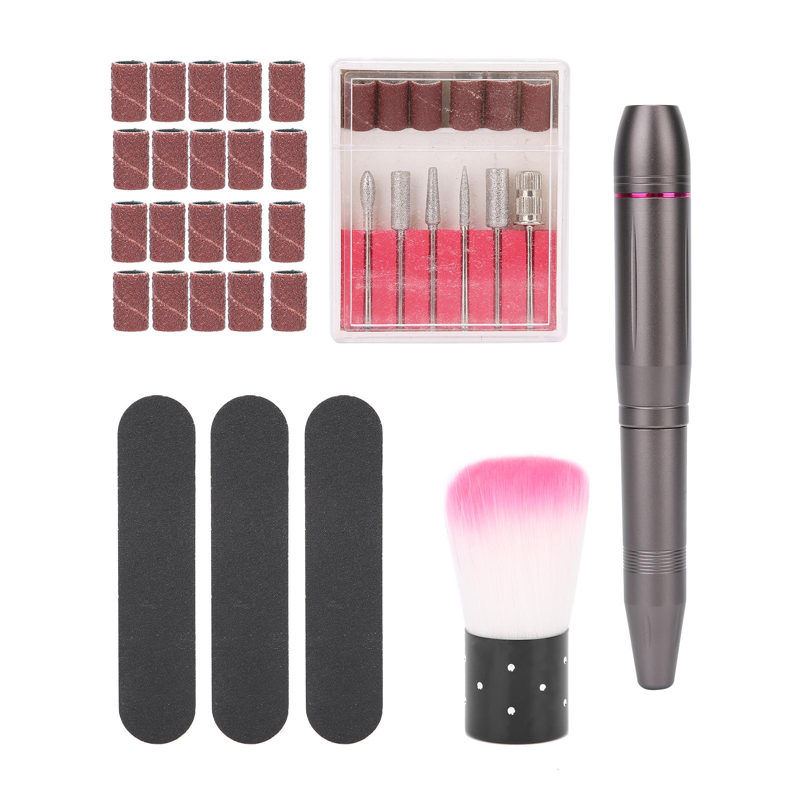 

Фрезер для ногтей, обрезка, формирование, полировка, съемный USB-портативный набор инструментов для ухода за ногтями