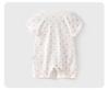 Summer Short Sleeve Cotton Baby Girl Romper - Lightweight Newborn Crawling Pajamas