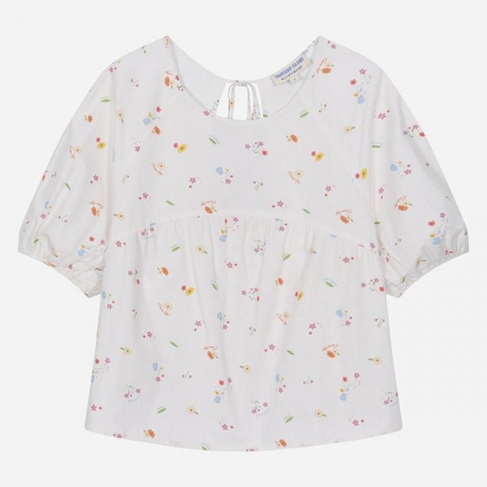 ThurSday ISland Women S blouSon Pattern Back Neck Hole blouSe T264mbl261w