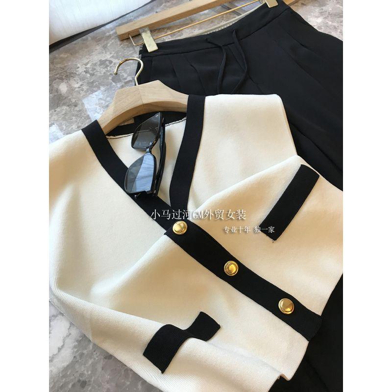 

Это за секунды без сожалений! Высококачественный, Элегантный Классический Стиль Импортный Уксусная Кислота V-образный вырез Вязаный Безрукавный Жилет Жилет Женский Летний White S