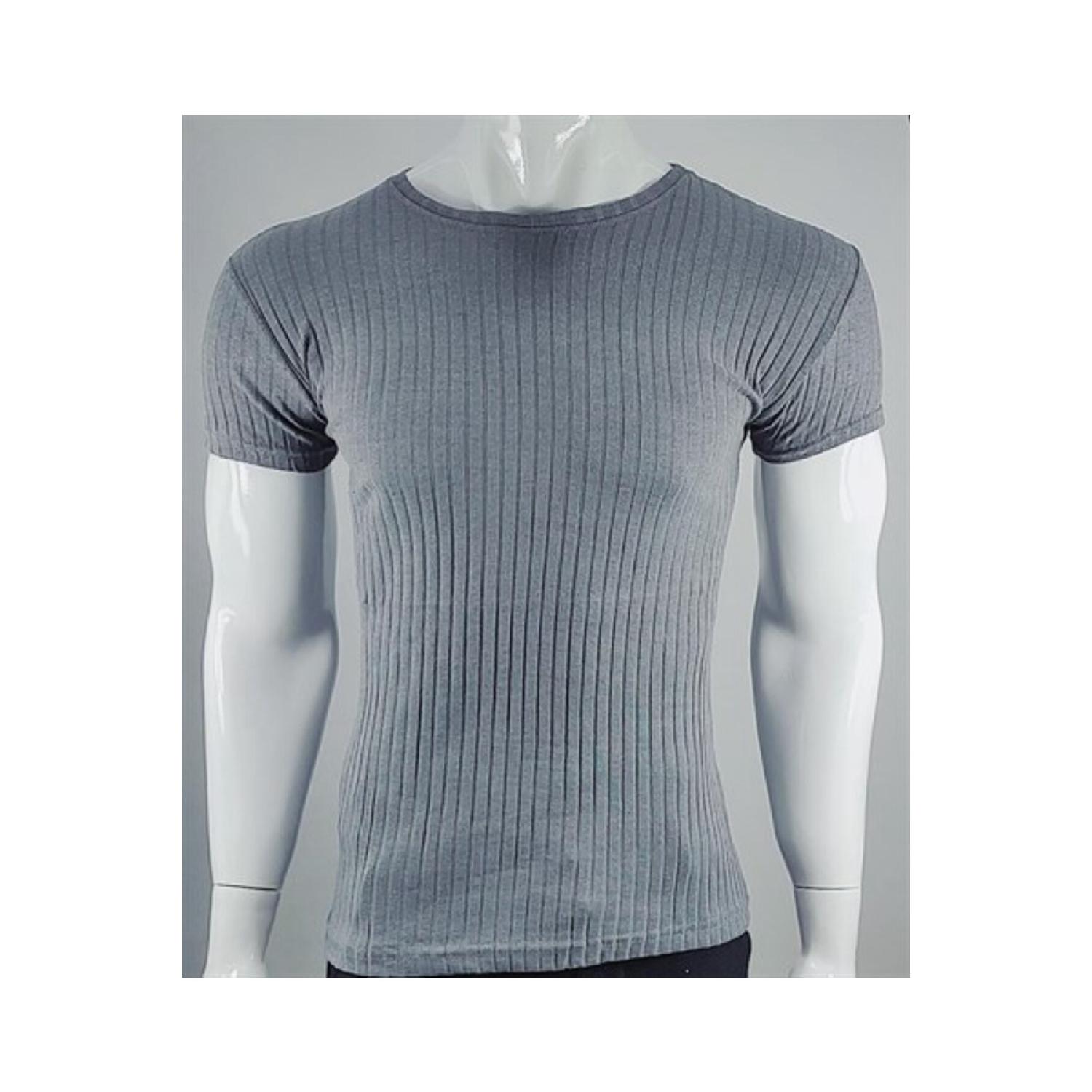 

224 Karvan Однотонная мужская футболка в полоску S