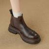 New Style Ankle Boots for Autumn and Winter, Fashionable and Versatile, Thick-soled Women's Shoes