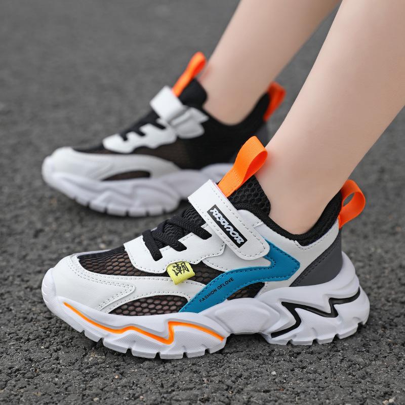 

Детская спортивная обувь удобная и легкая, ученическая обувь, дышащая сетка для мальчиков на весну и осень, для детей среднего и старшего возраста 40