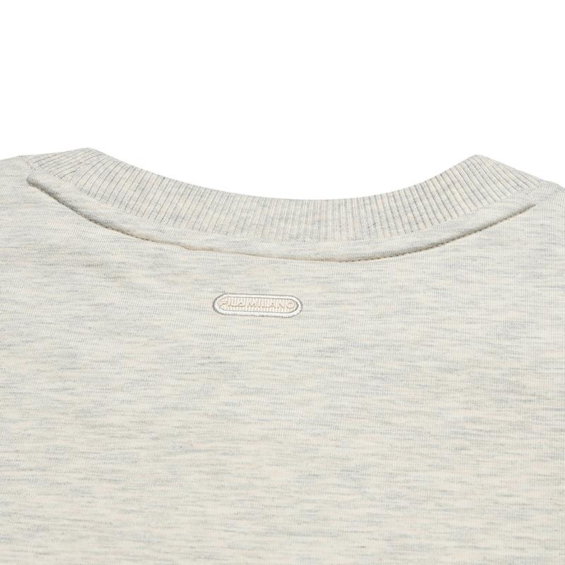 Fila Milano Series Fashion Simple Retro Basic Casual Everyday Versatile Comfortable Crew Neck Pullover Sweatshirt Men Sweatshirt F11M535201F-LK