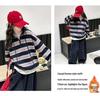 Zweiteiliges Set für Mädchen: Gestreifter Pullover & Dicke Hose - Trendige Herbst/Winter 2025 Kollektion