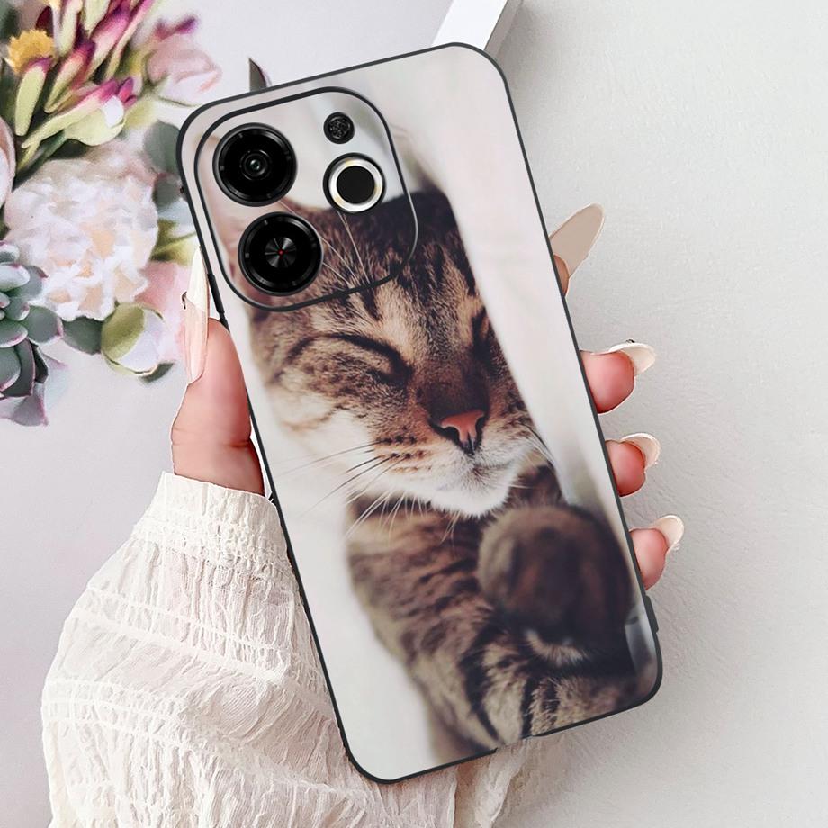 For Tecno Spark 30 30c 30 Pro 4G Spark 30c 5G Case Cute Animals Tiger Lion Dragon Cartoon Cover On Pop 9 5G Soft Silicone Coque