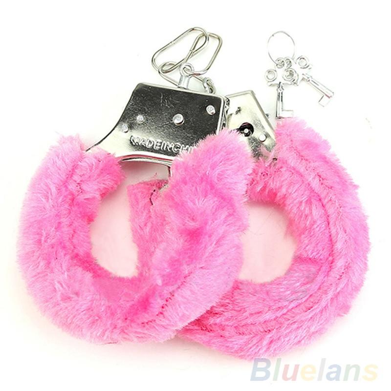 Furry Fuzzy Handcuffs Stylish Soft Metal Adult Night Party Game