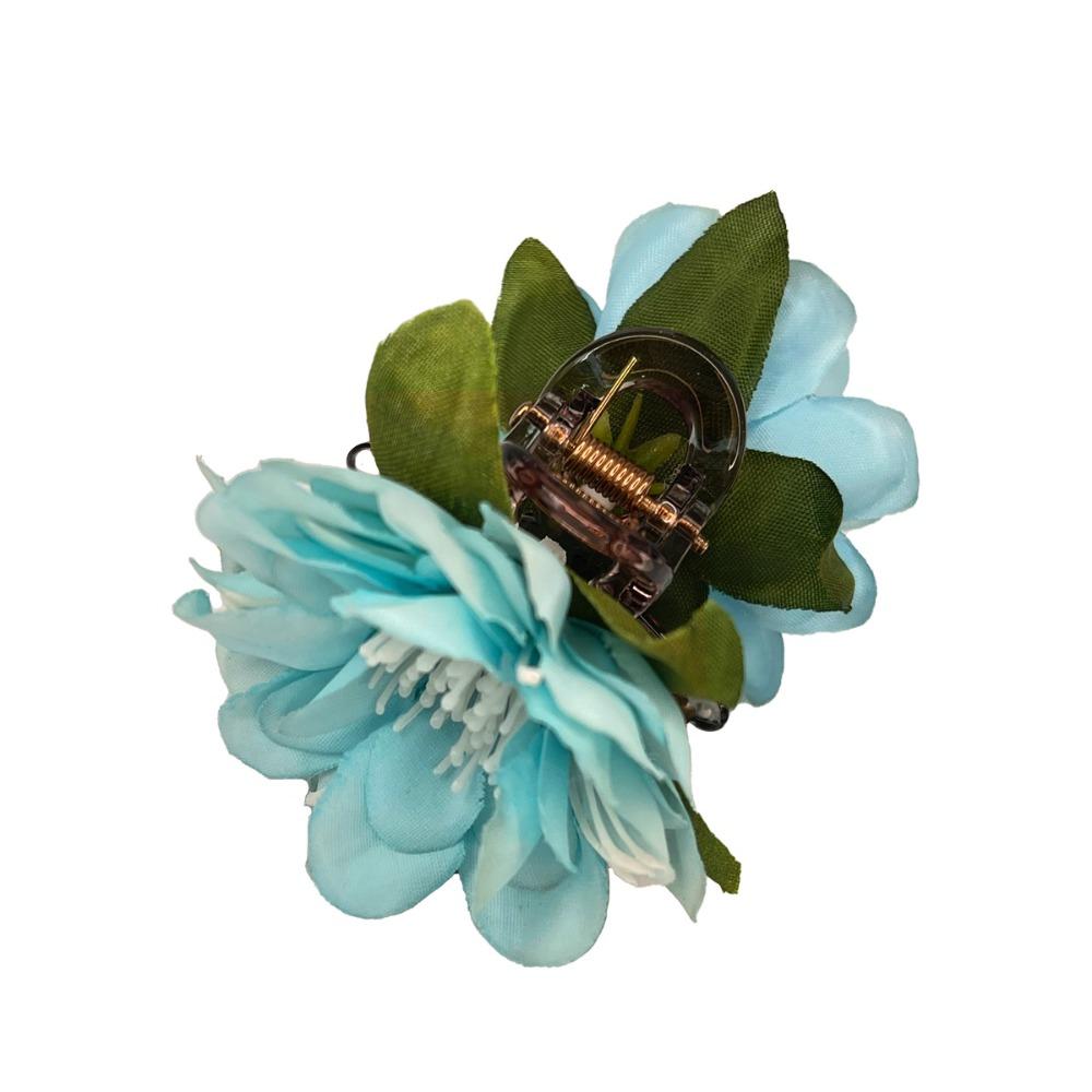 Vacation Style Flower Hair Clip Cloth Bohemian Style Hair Clip Artificial Flower Hairpin Summer