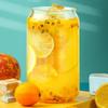 Kumquat Passionfruit Honey Tea - Freeze-Dried Lemon Slices, Fruit Herbal Tea