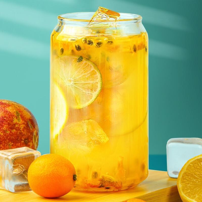 Kumquat Passionfruit Honey Tea - Freeze-Dried Lemon Slices, Fruit Herbal Tea