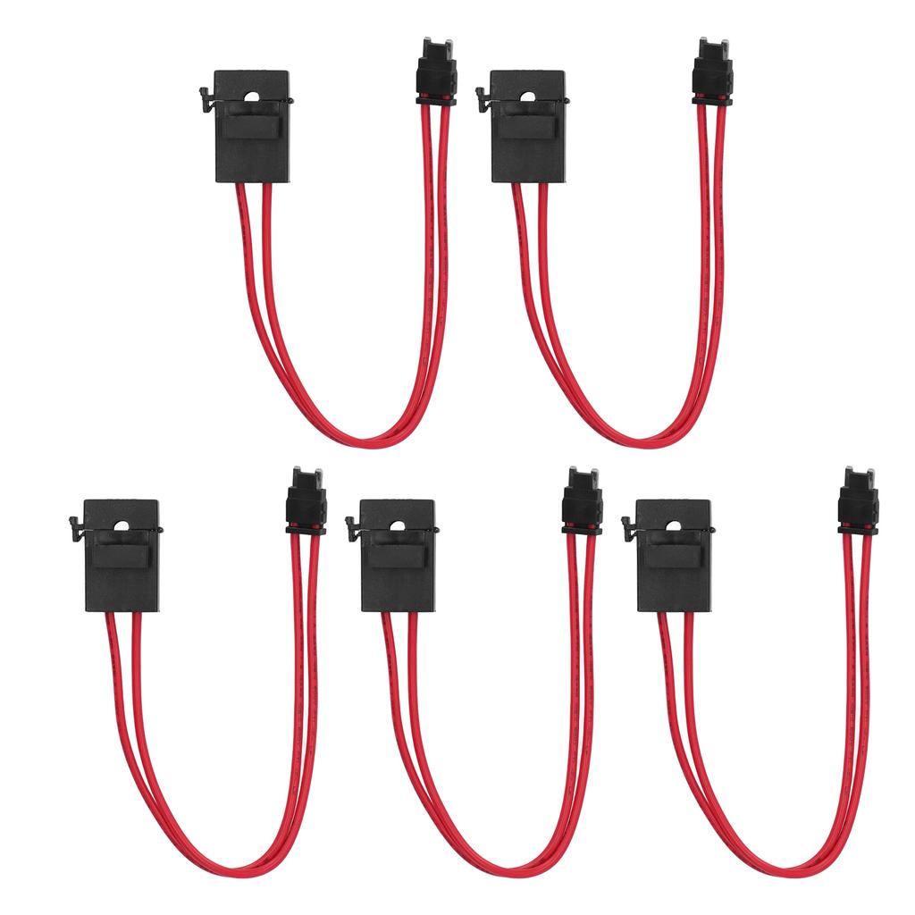 5Pcs Car Fuse Holder Connector Mini Heavy Duty Wire Extension for Vehicle ATM 20A 16AWG with 5 Fuses