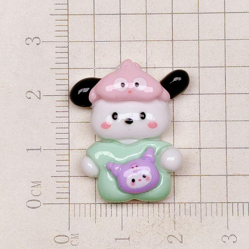 10 Pcs New Mini Kawaii Cartoon Animal Kitten Puppy Rabbit Resin Scrapbook Diy Jewelry Children Gift Hairpin Accessories A10