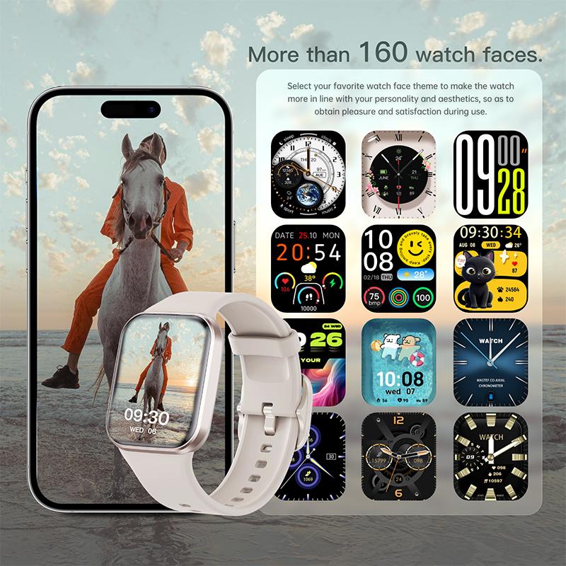 Original Sport Wrist Smartwatch Bluetooth Call Luxury Ladies Fitness Waterproof Smart Watches for Man Woman iOS Android  New