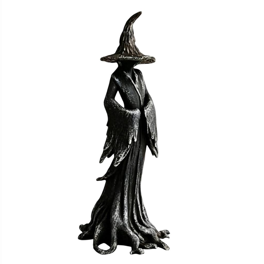Halloween Resin Witch Figurine Decoration for Indoor or Outdoor Home Decor