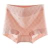 A-Class Women's Plus Size Seamless Mid-High Waist Pure Cotton Antibacterial Boxer Briefs with Butt Lifting
