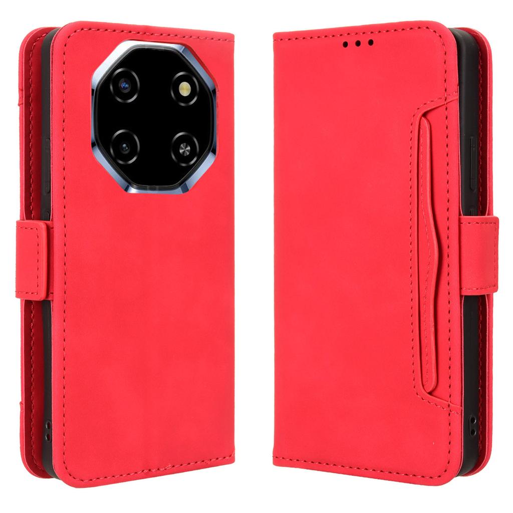 For Blackview Shark 6/Oscal Tiger 8 Leather Case Phone Wallet Cover with Multiple Card Slots