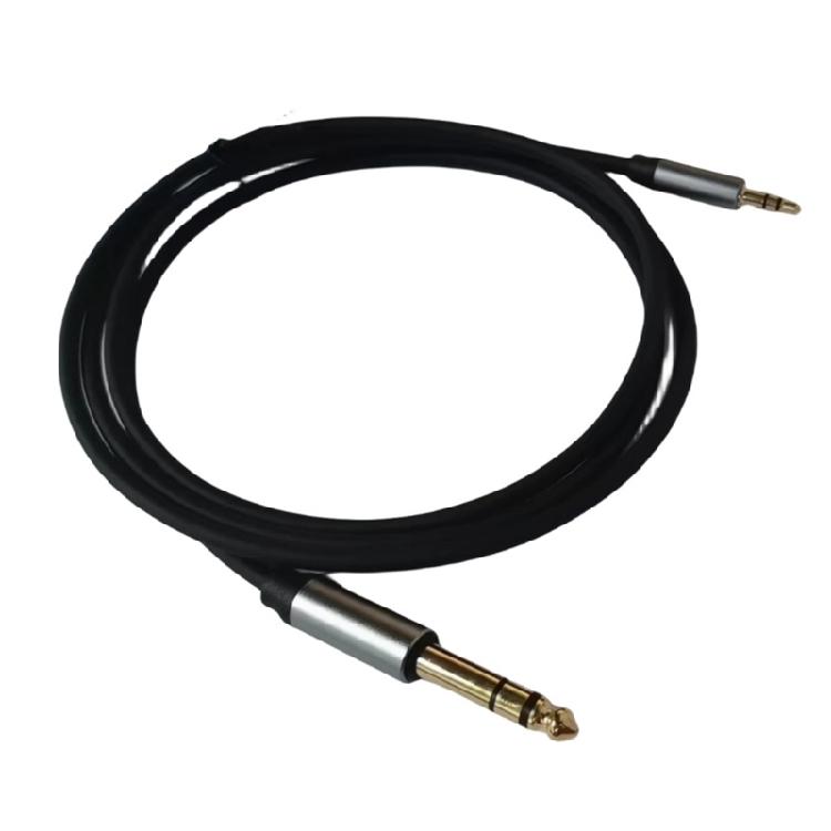 

1.5M Reliable 6.35mm to 3.5mm Audio Cable for Electric Bass and Audio Mixers 1