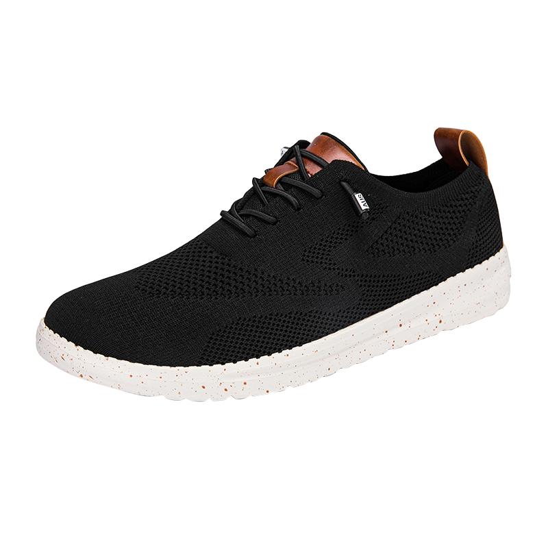 Men's Lightweight Casual Sneakers Breathable Mesh Non-Slip Wide Toe Walking Shoes Comfortable Lace-Up Flats For Daily Walks