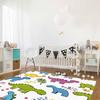 Cartoon Dinosaur Washable Area Rugs Simple Cute Non Slip Rugs for Living Room Bedroom, Low Pile Floor Mat Large Indoor Carpet