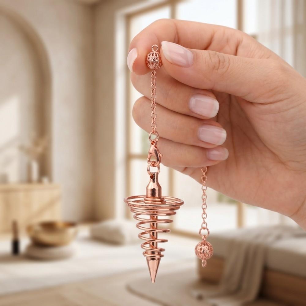 Copper Plated Chakra Pendulum Ornament 1.65x0.86 in Meditation Pendulum Personal Use