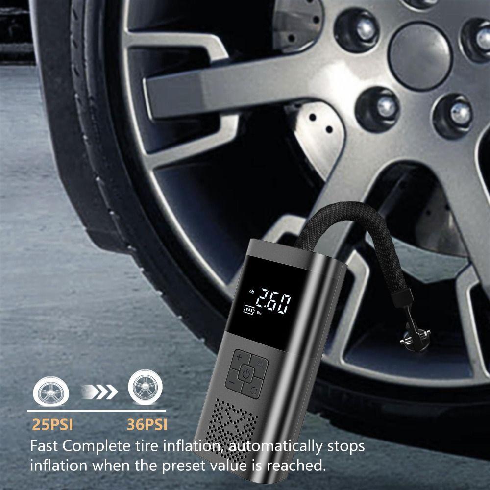 Kabelloser Reifendruckprüfer Digitalanzeige Elektrischer Reifenfüller Motorradreifen