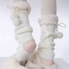 Thickened Mid-Calf Sock Lamb Fleece Bow Hosiery New Boot Covers  Gift