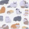 Fluffy Cat Friends Stickers Cute Animal Felt Material 222606 [Choumou]