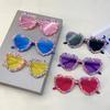 Y2K Luxury Vintage Sunglasses Heart Shape Candy Color Punk Sunglasses Love Heart Sunglasses Party Eye Spectacles