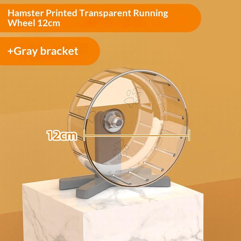 Hamster Transparent Running Wheel Toy For Hamster Quiet Running Exercise Toy Easy To Disassemble And Clean Pets Accessories