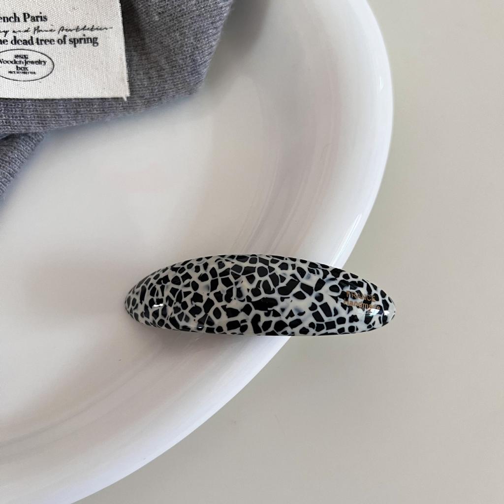 Exquisite Retro Leopard Hairpins Spring Clip Colorful Acetate Clips for Women Elegant Barrettes Fashion Hair Accessories