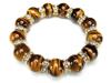 [Stone Town] AAA Tiger Eye 16mm Bracelet, Natural Stone, Extra Large, Impressive, Luxury, Luxurious Rondelle Prayer Beads