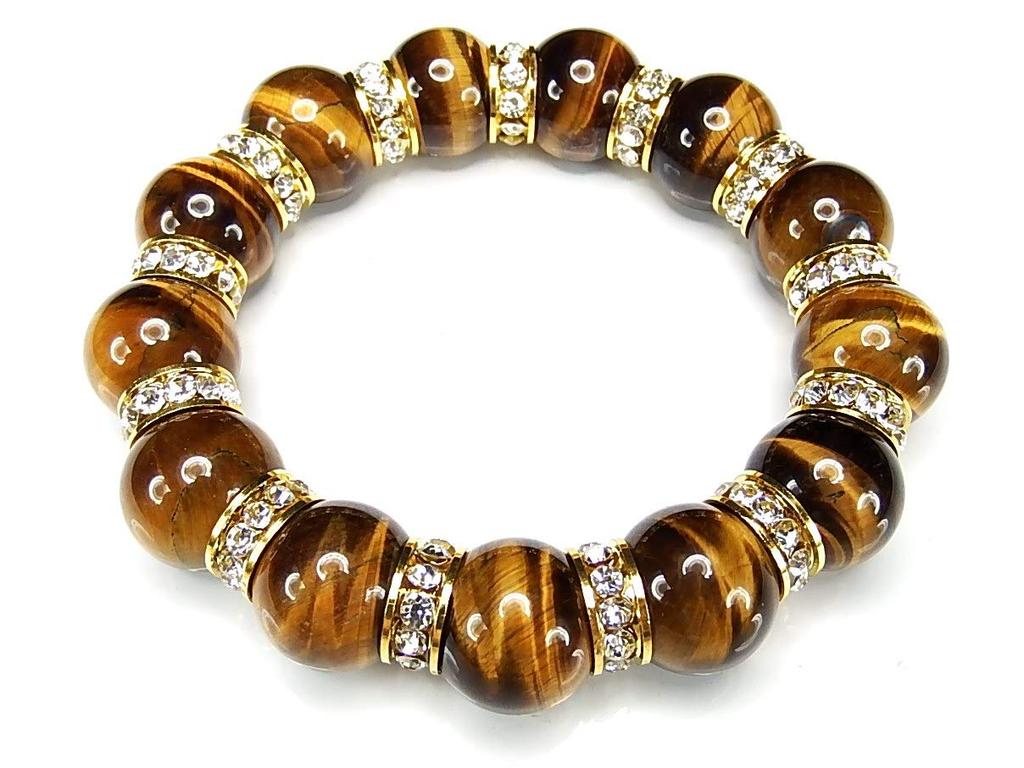 [Stone Town] AAA Tiger Eye 16mm Bracelet, Natural Stone, Extra Large, Impressive, Luxury, Luxurious Rondelle Prayer Beads