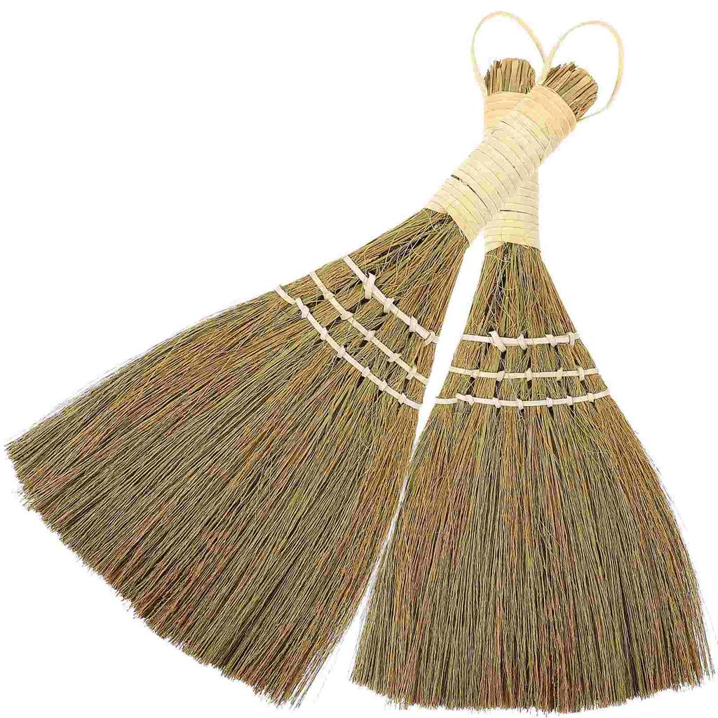 2 Pcs Kitchen Cleaning Broom Sweeping Sweeper Desktop Held Outdoor Dust Brush Home Brooms Duster