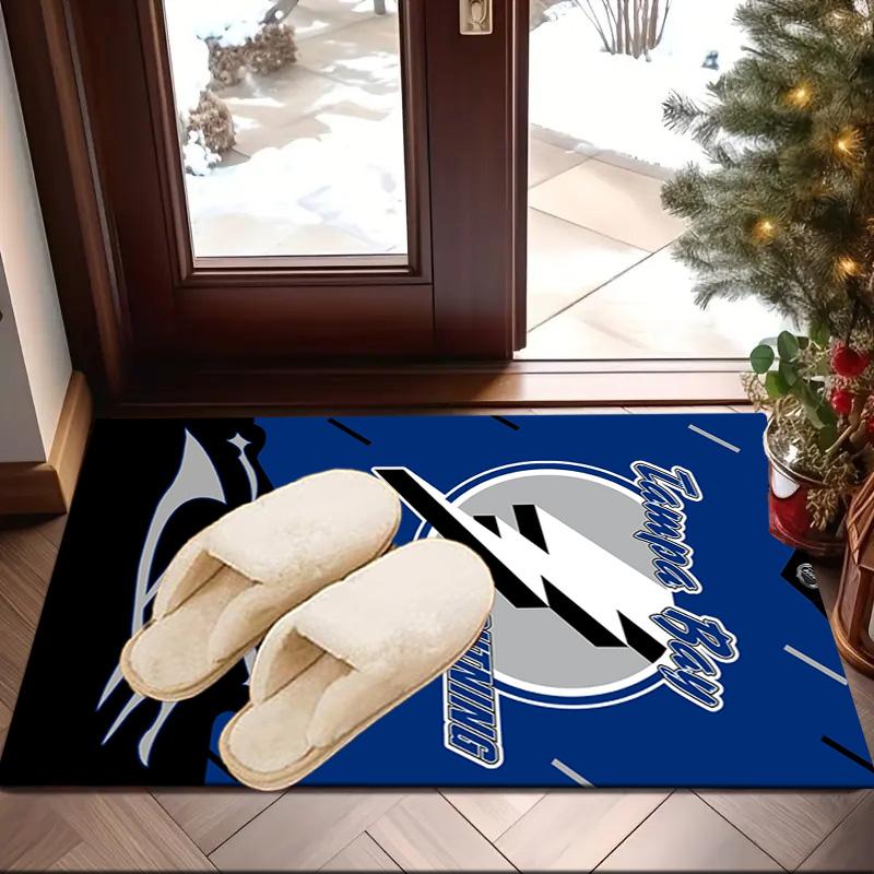 Bay Lightning Hockey Area Rug Suitable for Indoor And Outdoor,Carpets for Kitchens, Homes, Offices, Living Rooms,Home Decor,Christmas Gift