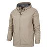 Men's Windproof and Waterproof Lightweight Jacket Outdoor Sports Plain Color Hooded Jacket
