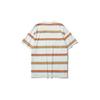 Li Ning Cf Mars Sports Fashion Series Alien Relic Striped Loose Short Sleeve T-Shirt Men Tops Orange AHSR724-3